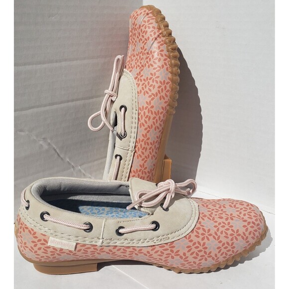 JBU By Jambu Women's Gwen Garden Ready Peach Floral Duck Shoes 7M (JB19GGR69) - Picture 2 of 12